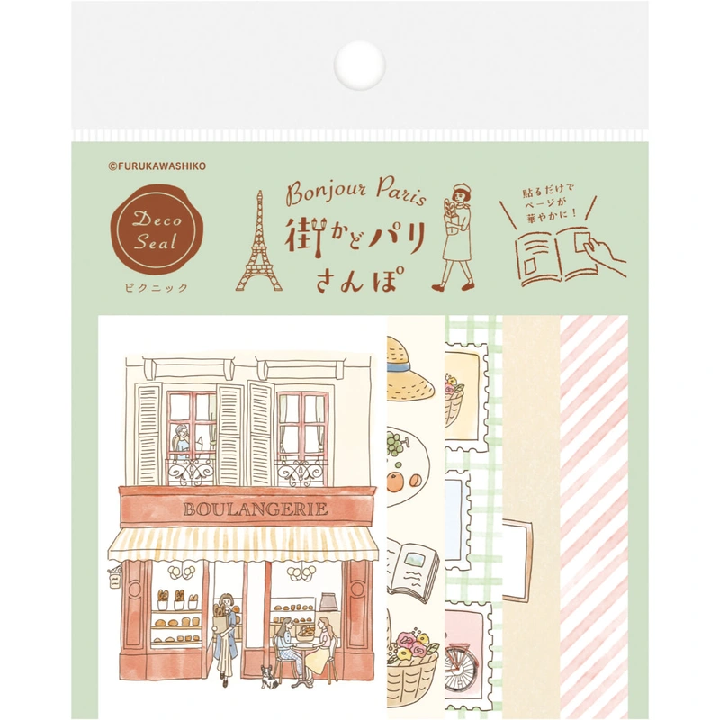 ‘Bonjour Paris’ Series Notebook Deco Stickers – Picnic