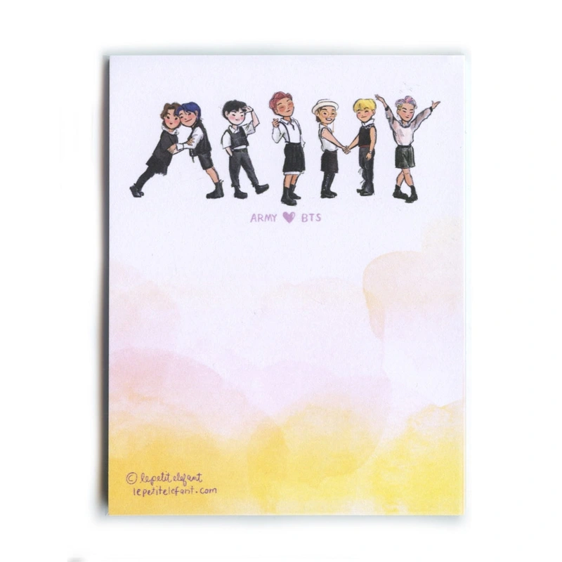 Bts Butter Army Notepad