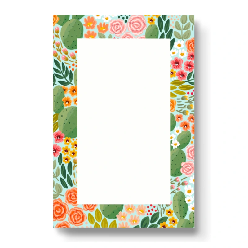 Cactus Blooms Notepad