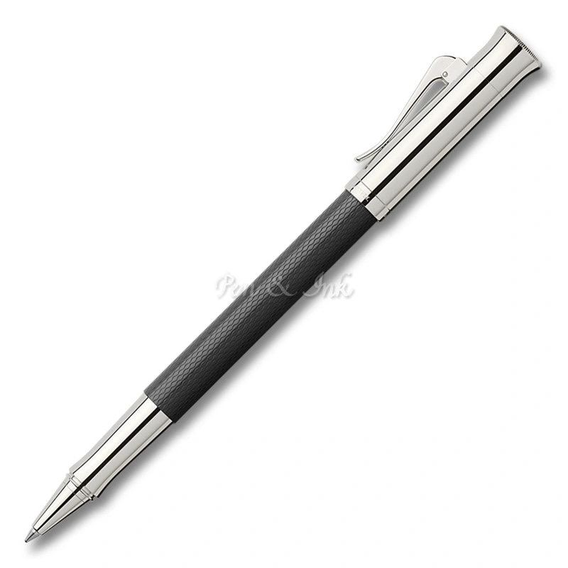 Guilloche Black Rollerball Pen