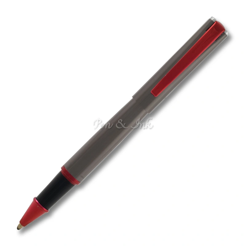 Impressa Gunmetal Red Trim Rollerball Pen