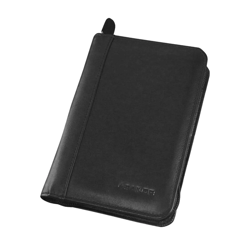 Leather 5 Pen Case – Black