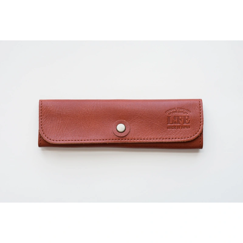 Life Leather Folding Pen Sleeve Pouch – Brown