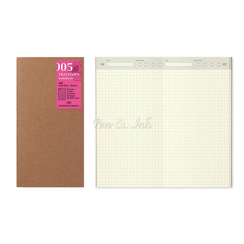 Notebook Refill Regular Size 005 Free Diary Daily