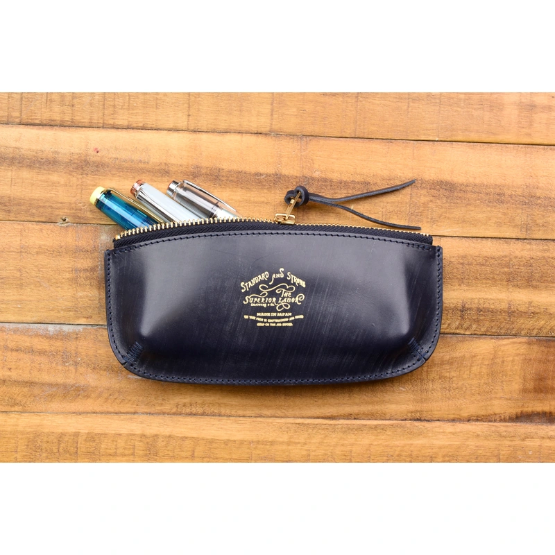 The Superior Labor Bridle Leather – Pen Case – Navy